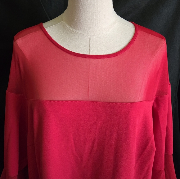 Lane Bryant Elegant Red Shift Dress - Picture 5 of 10